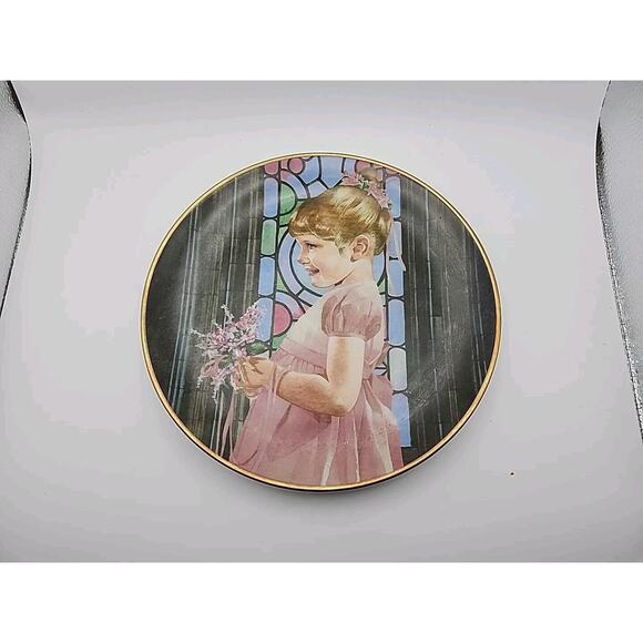 Bridesmaid Liz Moyes Magic Moments Of Childhood Danbury Mint Porcelain Vintage - Picture 1 of 8
